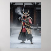 Japanischer Samurai-Krieger Poster (Vorne)
