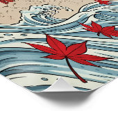 Japanischer Samurai-Krieger Poster (Ecke)