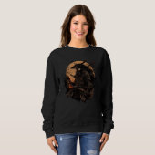 Japanischer Samurai-Krieger Schwertkämpfer Vintage Sweatshirt (Vorne ganz)