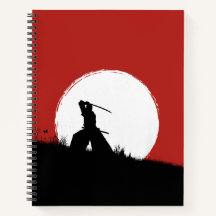 Japanischer Samurai-Krieger Silhouette Sonne Spira