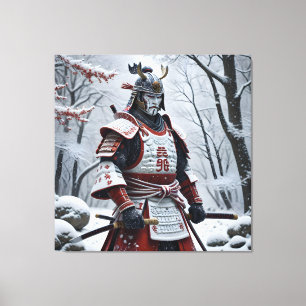 Japanischer Samurai-Leinwanddruck Leinwanddruck