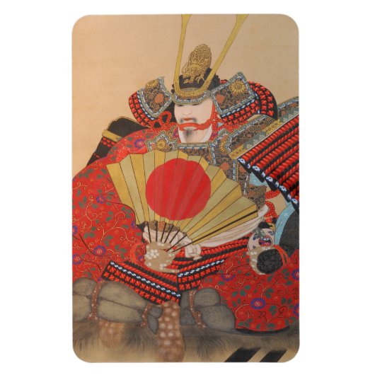 Japanischer Samurai Magnet (Vertikal)