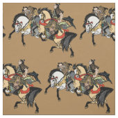 Japanischer Samurai-Pferdestoff Stoff (Muster)