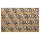 Japanischer Samurai-Pferdestoff Stoff (Fat Quarter (45,7 x 55,9 cm))