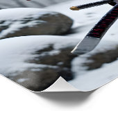 Japanischer Samurai-Plakat Poster (Ecke)