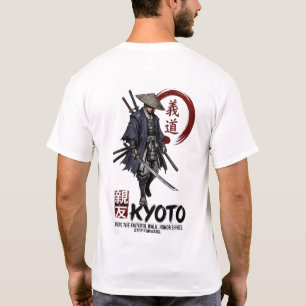 Japanischer Samurai-Ronin-Krieger Kyoto Bushido-Ku T-Shirt