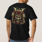 Japanischer Samurai T - Shirt schwarz (Rückseite)