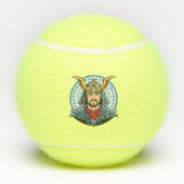 Japanischer Samurai Tennisbälle (Rückseite)