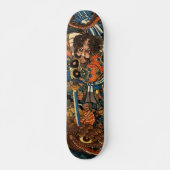 Japanischer Samurai tötet einen riesigen Python Skateboard (Vorne)