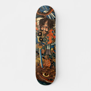Japanischer Samurai tötet einen riesigen Python Skateboard