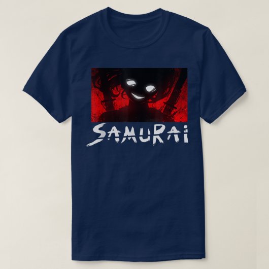 japanischer Samurai Typ Anime Art Ninja Samurai T-Shirt (Design vorne)