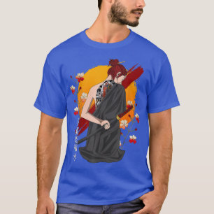 Japanischer Samurai Vintage Sakura Kirschblüten Ka T-Shirt