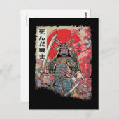 Japanischer Samurai Warrior Japan Dead Swordsman Postkarte (Vorne/Hinten)