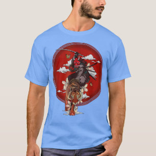 Japanischer Samurai Warrior Swordsmen Tiger bushid T-Shirt