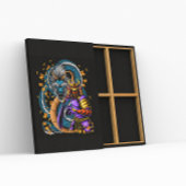 Japanischer Samurai Warrior und Dragon Poster