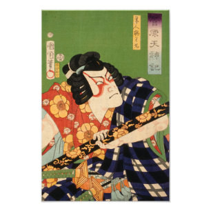 Japanischer Schauspieler (#1) (Vintager japanische Fotodruck