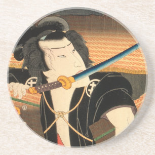 Japanischer Schauspieler (#4) (Vintager japanische Getränkeuntersetzer