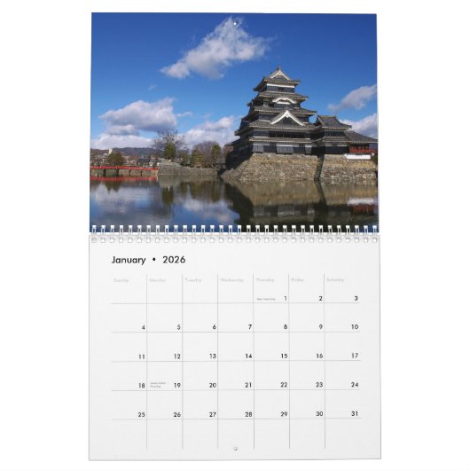Japanischer Schloss-Kalender 2015 Kalender (Jan 2026)