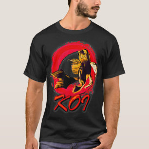 Japanischer Schmetterling Koi Oriental Fish Hob T-Shirt
