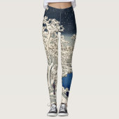 JAPANISCHER SCHNEESDRUCK FALLENDER Leggings (Vorderseite)