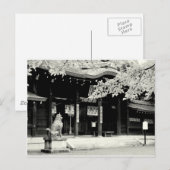 Japanischer Schrein Postkarte (Vorne/Hinten)