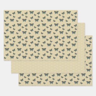 Japanischer Schwalbenschwanz-Wrappierpapier-Set Geschenkpapier Set