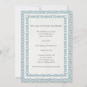 Japanischer Seigaiha Wedding Save the Date Flat Fo Einladung (Rückseite)