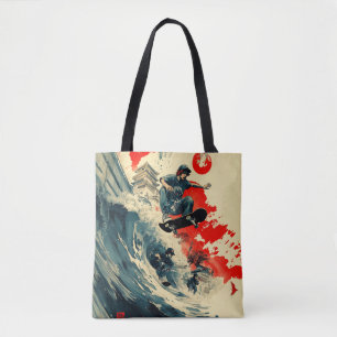 Japanischer Skateboard Tsunami Tasche