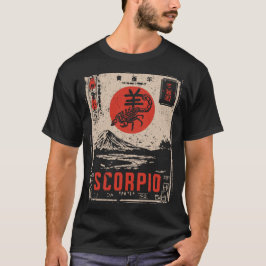 Japanischer Skorpio Zodiac | Red Sun Scorpion T-Shirt