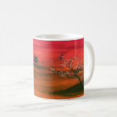 Japanischer Sonnenuntergang Kaffeetasse (VorderseiteRechts)