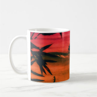 Japanischer Sonnenuntergang Kaffeetasse