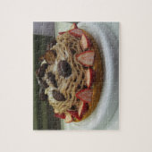 Japanischer Spaghetti-u. Erdbeerkuchen Puzzle (Vertikal)