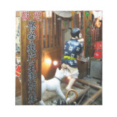 Japanischer Spaß - Hunde ziehen Ameisen herunter Notizblock (Vorderseite)