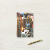 Japanischer Spaß - Hunde ziehen Ameisen herunter Post-it Klebezettel (Auf Schreibtisch)