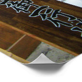 Japanischer Spaß - Hunde ziehen Ameisen herunter Poster (Ecke)