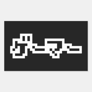 Japanischer Spieler ゲーマー Japan Sprache Nihongo Rechteckiger Aufkleber