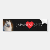 Japanischer Spitz-Autoaufkleber Autoaufkleber (Vorne)