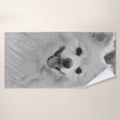Japanischer Spitz Badehandtuch (Badehandtuch)