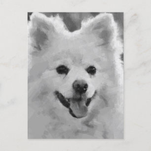 Japanischer Spitz Feiertagspostkarte