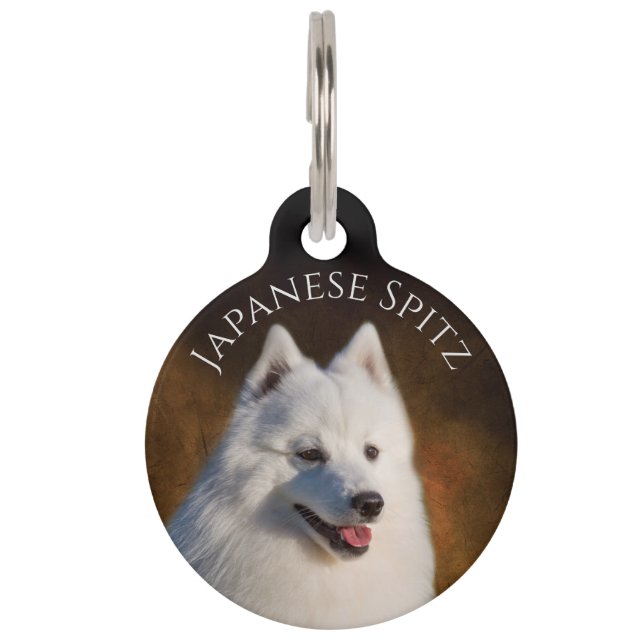 Japanischer Spitz Haustiermarke (Vorderseite)