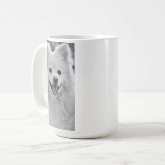 Japanischer Spitz Kaffeetasse (Vorderseite Links)