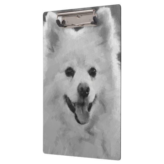 Japanischer Spitz Klemmbrett (Links)