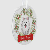 Japanischer Spitz-kundengerechte Verzierung Ornament (Vorderseite)