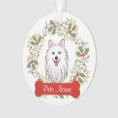 Japanischer Spitz-kundengerechte Verzierung Ornament (Vorderseite)