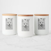 Japanischer Spitz Lebensmitteletikett (Flaschen)