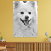 Japanischer Spitz Leinwanddruck (Insitu (Wohnzimmer))