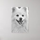Japanischer Spitz Leinwanddruck (Vorderseite)