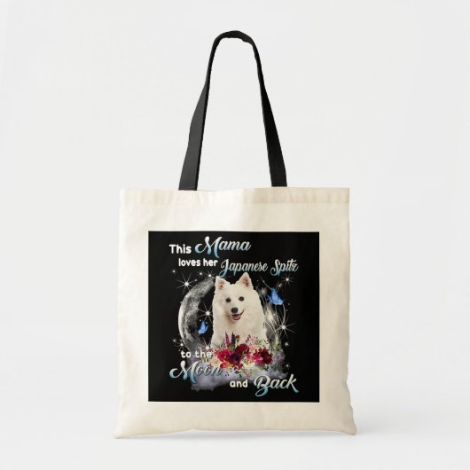 Japanischer Spitz Mama Dog Lover Owner Happy Tragetasche (Vorne)
