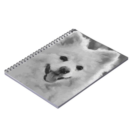 Japanischer Spitz Notizblock (Linke Seite)