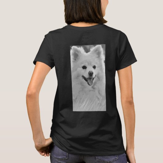 Japanischer Spitz T-Shirt (Rückseite)